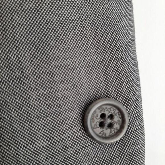 TED BAKER London Blazer Jacket Solid Gray Men's Sz 44 R - Picture 6 of 15